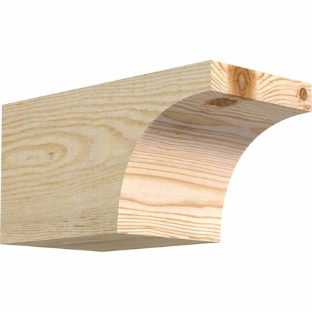 Ekena Millwork Huntington Rough Sawn Rafter Tail, Douglas Fir, 6"W x 6"H x 12"L RFT06X06X12HUN00RDF